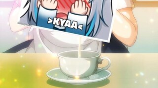 cafe menyediakan susu manis dangan pelayan pribadi😋😋