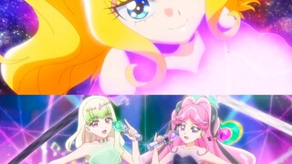 [Pretty Cure] Perbandingan transformasi pada add-on pesta dan idola.