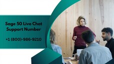 Sage 50 Live Chat Support Number