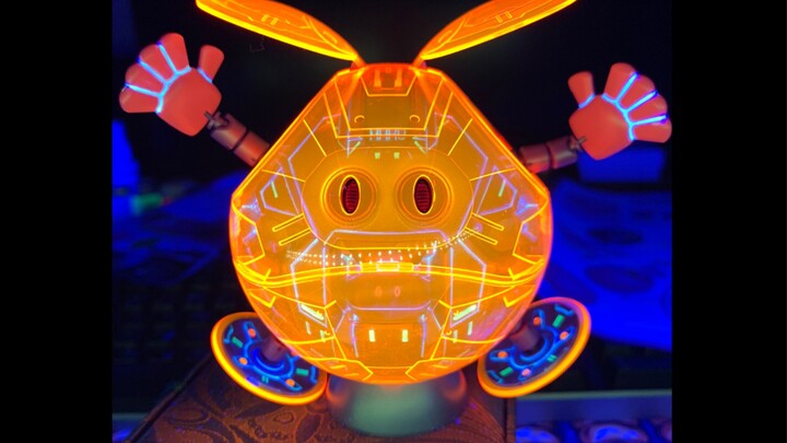 『Gunpla』HARO～HARO เส้นเรืองแสงสีโปร่งใสและส่วนหนึ่งของกระบวนการผลิต