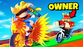 I Pretended To Be a NOOB in Roblox BIKE OBBY, Then Raced OWNER With DEV BIKE!