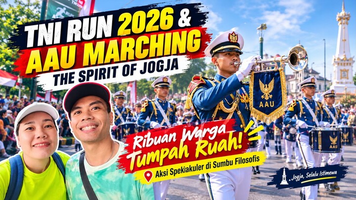 Gita Dirgantara AAU di Malioboro! TNI RUN 2026 Yogyakarta
