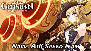 Genshin Impact - Navia ATK Speed Team