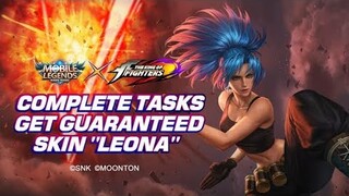 FREE EPIC SKIN AND LEONA KOF SKIN FOR FREE! | KOF BINGO EVENT 2021 - Mobile Legends: Bang Bang