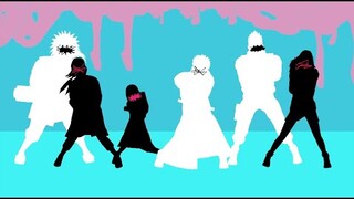 夜に駆ける【NARUTO MMD】OBITO*RIN*KURENAI*ASUMA*TSUNADE*JIRAIYA