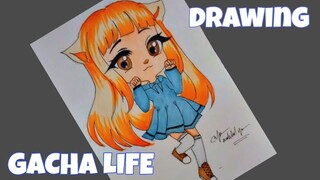MENGGAMBAR GACHA LIFE RAMBUT ORANYE