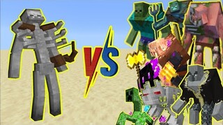 MUTANT SKELETON VS MUTANT AXSELOTL MUTANT SKELETON VS MUTANT IRON GOLEM VS HUSK VS ZOMBIE VS PIGLIN