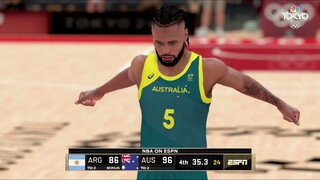 ARGENTINA VS AUSTRALIA I Quarter Finals  I Full Game Highlights I 2021 Tokyo Olympics   I NBA 2K21