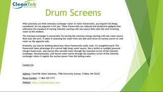 Drum Screens