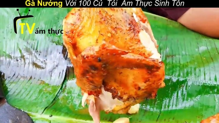 Gà Nướng Với 100 Củ Tỏi Ẩm Thực Sinh Tồn Trong Rừng_ phần 5