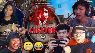 REAKSI LUCU YOUTUBER FREE FIRE KETEMU CHEATER MIRIP RUOK FF PART 3|| Cheater Free Fire Indonesia