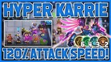 120% ATK SPEED 3 STAR HYPER KARRIE PERFECT META SYNERGY !  -Mobile Legends Bang Bang
