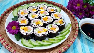 Cách Làm Cơm Cuộn Rong Biển Keto Cho Người Giảm Cân | Góc Bếp Nhỏ