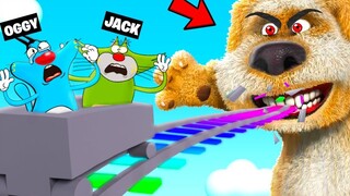 Roblox Cart Ride In To The Scary Ben กับอ็อกกี้กับแจ็ค Rock Indian Gamer