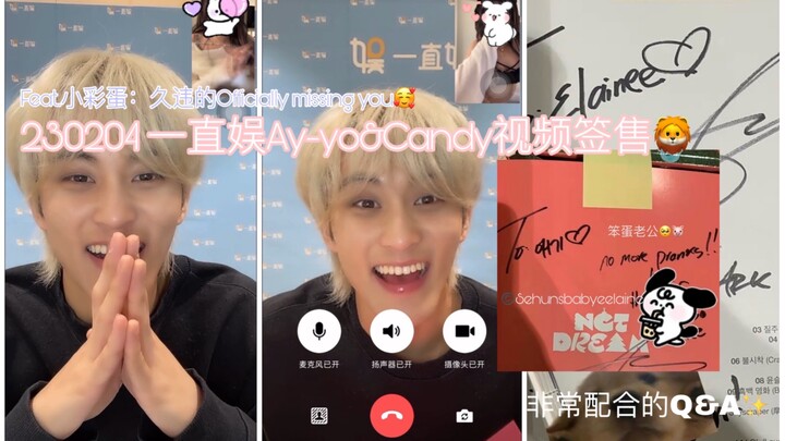 [Li Mark] When you lied to him that you’d never meet again but showed up right away—two video autogr