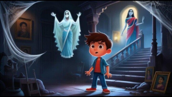 😱 The Scared Potato Meets a Ghost! 👻 | Funny Cartoon Horror Story for Kids
