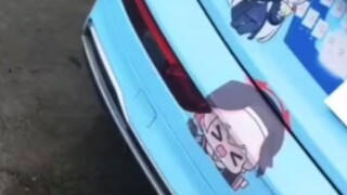 The ultimate turtle man in the second dimension, the pain car and the figurine were smashed by his w