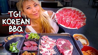 Eating ALL YOU CAN EAT BBQ AT TGI KOREAN BBQ in Los Angeles, CA!! #RainasCrazy