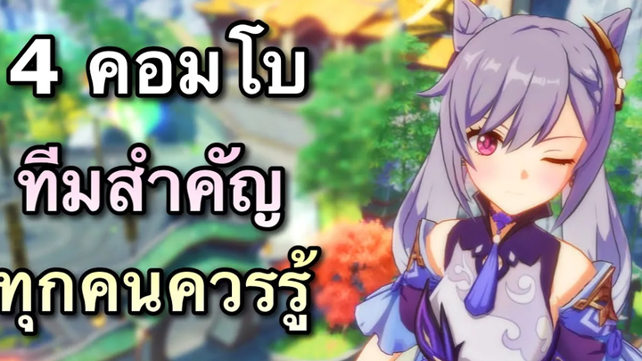 4 คอมโบทีมสำคัญที่ทุกคนควรรู้ ปรับใช้ได้ตามตัวที่มี Genshin Impact