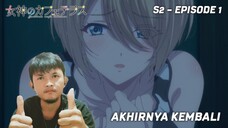 LANGSUNG NGEGAS WKWK | Megami Cafe No Terrace S2 Episode 1 REACTION INDO