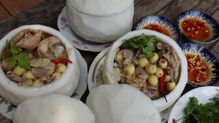 Gà tiềm hạt sen trong trái cơm dừa. NGON_ĐỘC_LẠ - Bin Đen Miền Tây # 326