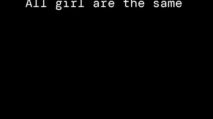 All girl are the same