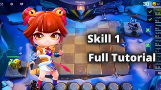MAGIC CHESS NEW COMMANDER WANWAN SKILL 1 FULL TUTORIAL | NEW COMMANDER WANWAN SKILL 1 EXPLAIN