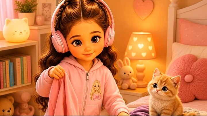 Little Girl Turns Laundry Day Into a Cute Bedroom Concert