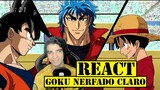 REACT - Goku Vs. Toriko Vs. Luffy Vs. Satan - Legendado