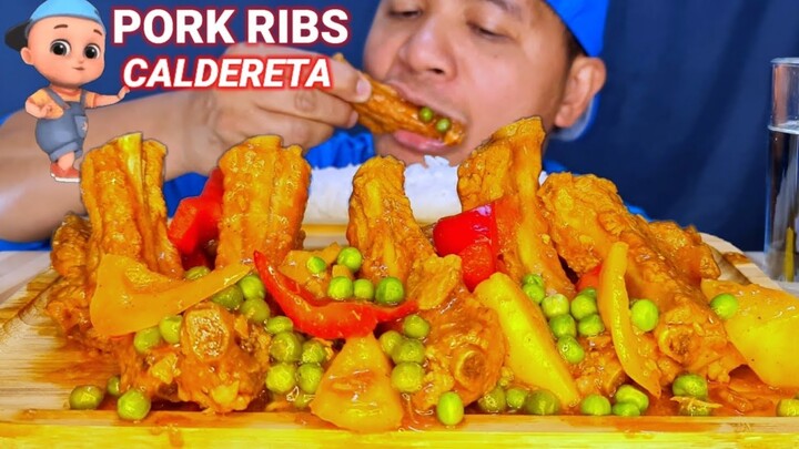 PORK RIBS CALDERETA MUKBANG inyaki EATS MUKBANG ASMR