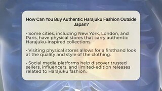 How Can You Buy Authentic Harajuku Fashion Outside Japan? - Japan Past and Present