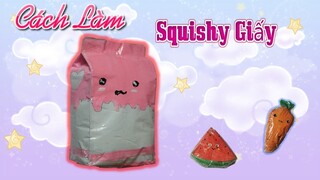 Cách làm squishy giấy hộp sữa 3d | Hướng dẫn làm squishy giấy | Squishy giấy 3d