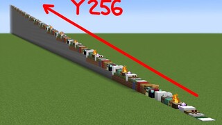 [Minecraft] Cara tercepat membangun tangga setinggi 256 blok dengan efisiensi paling rendah!