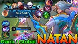 SAVAGE! 19 Kills Natan Late Game Monster - Top 1 Global Natan Gameplay - Mobile Legends