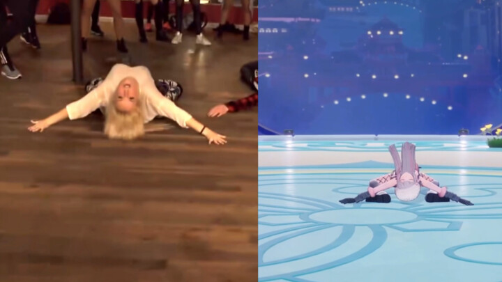 [Original version comparison] The terrifying synchronization rate of V circle T0 dance power! Li An'