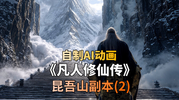 แอนิเมชัน AI ที่ทำขึ้นเอง เรื่องราวการฝึกตนของสามัญชน ภูเขาคุนอู (ตอนที่ 2) ดันเจี้ยนที่แข็งแกร่งที่