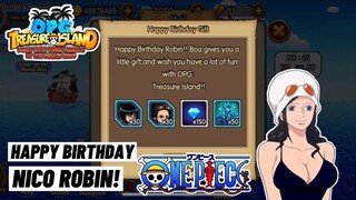 Happy Birthday Robin! OPG: Treasure Island FREE Gifts Robin Shards