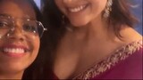 Rashmika Mandanna cute and hot cleavage in saree