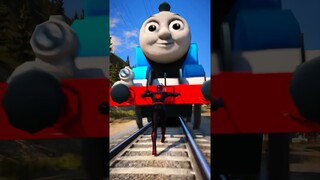 GTA V: SPIDER-MAN 2 SAVING MILES MORALES FROM THOMAS THE TRAIN #shorts #trains