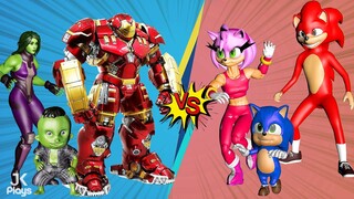 FAMILY HULKBUSTER VS FAMILY SONIC THE HEDGEHOG (She-Hulk Episode 3)