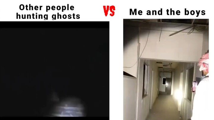 others vs me and the boys hunting ghost 👻