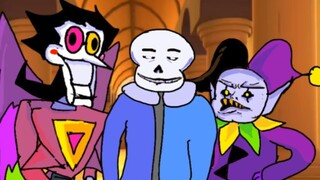 "แอนิเมชั่นประติมากรรมทราย" ⚡ปลาไหลดิ่งลงเหว: Frisk คุณเป็นนักร้อง ⚡Underground อดีต p1
