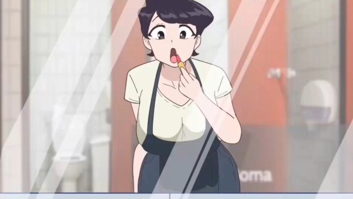 Komi's mother's competitive spirit