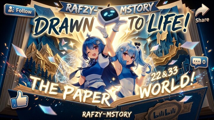 I Drew 22 & 33… Then They Came to Life and Entered the Paper World⁉️