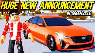 HUGE NEW UPDATE ANNOUNCEMENT IN GREENVILLE!