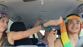 爷青回，翻到学生时代的视频，跟美国女生们在车里尬舞