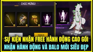 (Free Fire) OB41 SỰ KIỆN MỚI NHẬN FREE HÀNH ĐỘNG CAO GỐI VÀ BALO MỚI SIÊU ĐẸP, NHẬN HÀNH ĐỘNG FREE