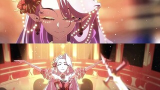 [OC dubbing animation] White-haired, red-eyed beauty dancing
