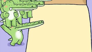 [Little Spear Zoo] The little crocodile went to visit, and there were a lot of people.