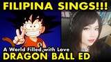 Filipina tries to sing Japanese anime song - DRAGON BALL anime ending - cover by Vocapanda